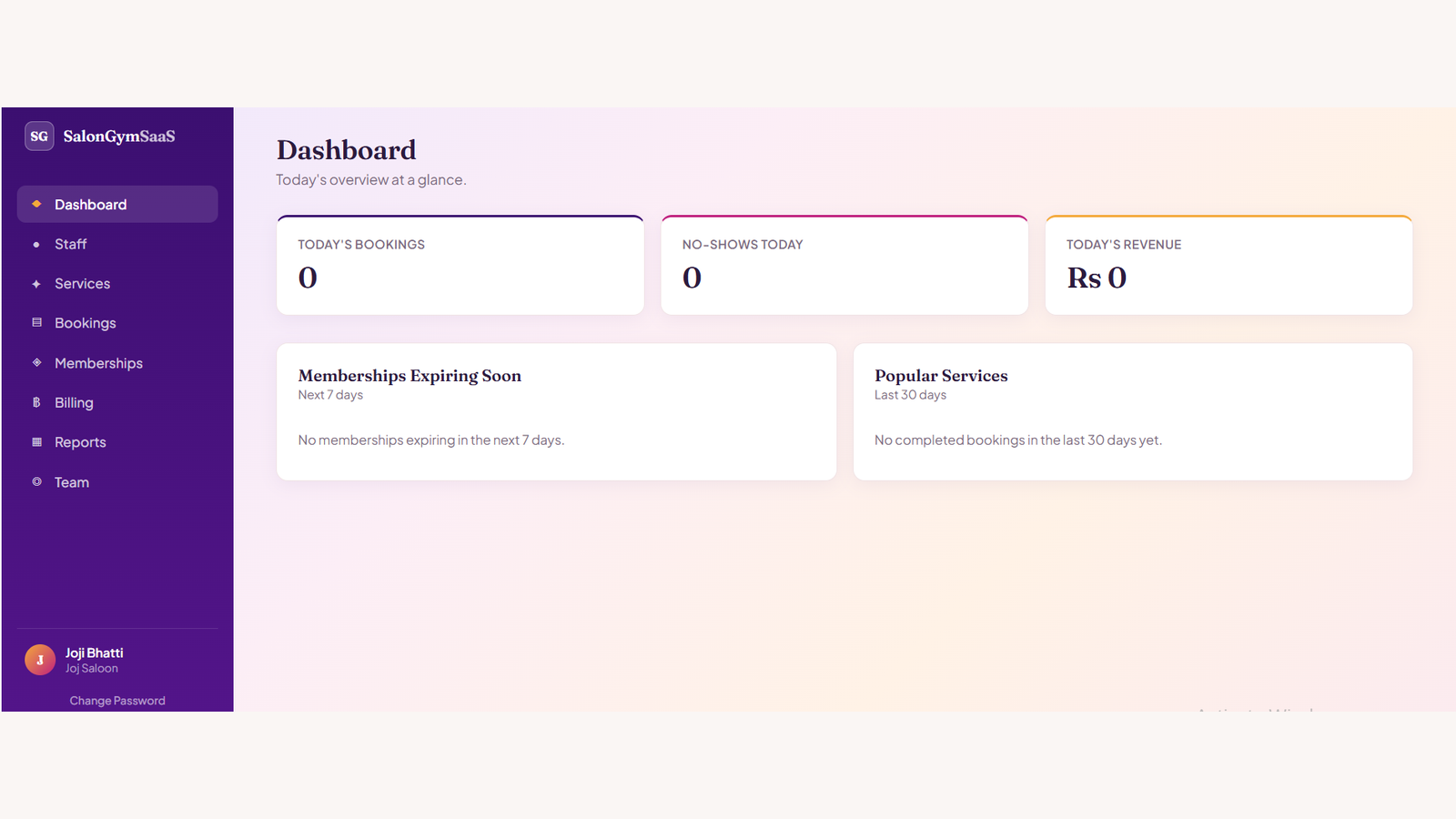 Gym & Salon Management Software