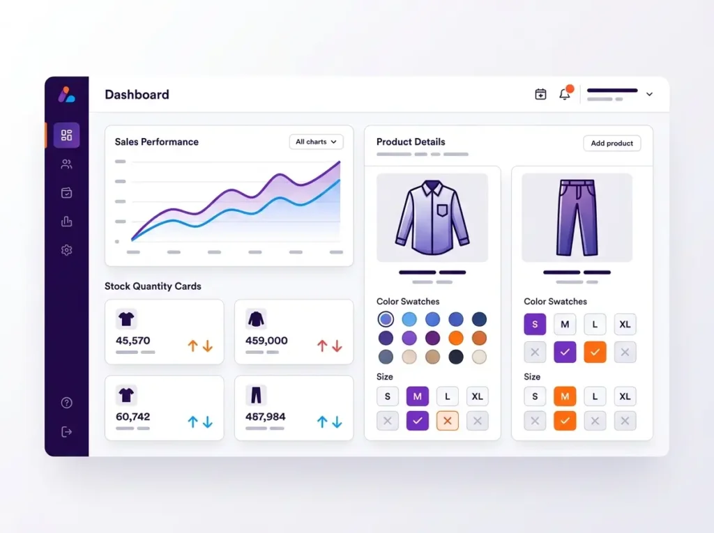 Garments Inventory Management: Track Sizes, Colors and Stock Efficiently