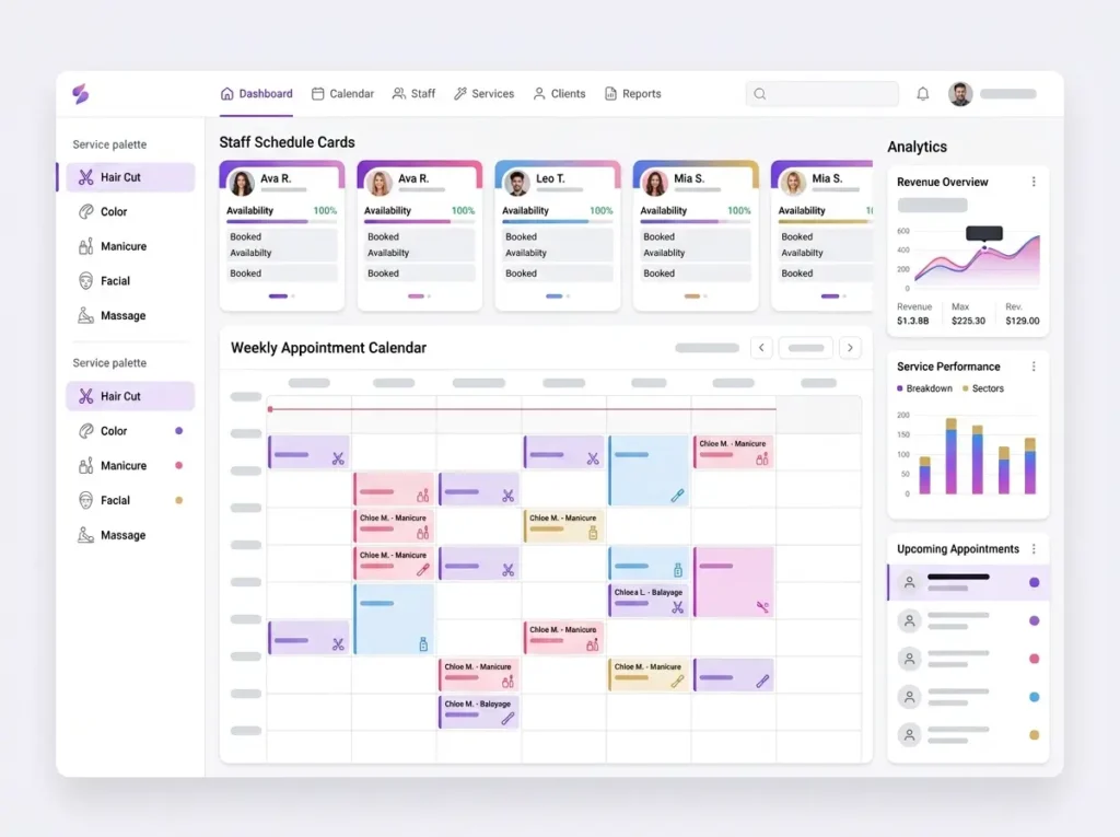 Salon Booking Software: How to Manage Staff, Services and Appointments